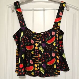 LISA SAYS GAH Farmers Market Satin Loungewear Top